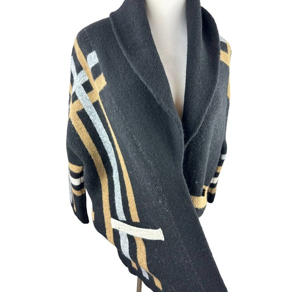 NWT Anthropologie Ferna Plaid Sweater Coat Wool Blend Women's SP Small Petite - Picture 6 of 14